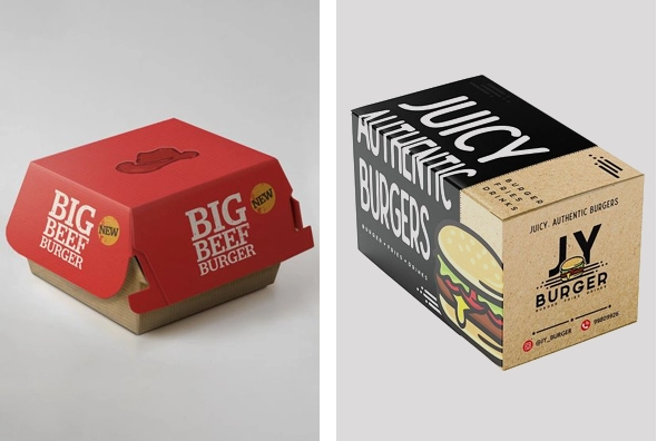 3-Kraft-hamburger-boxes